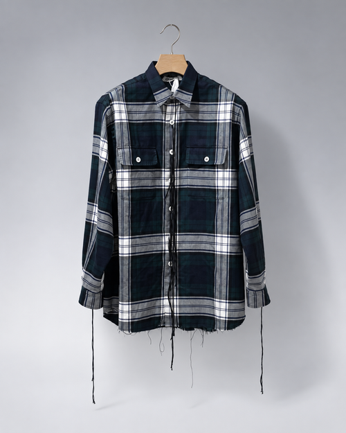 Midorikawa - Wool check shirt